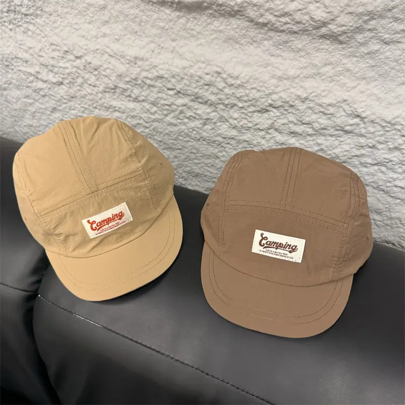Men's Gray Retro Baseball Cap with Eave - Image 7