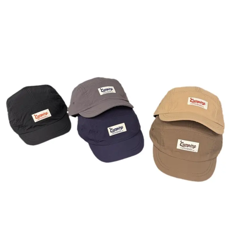 Men's Gray Retro Baseball Cap with Eave - Image 9