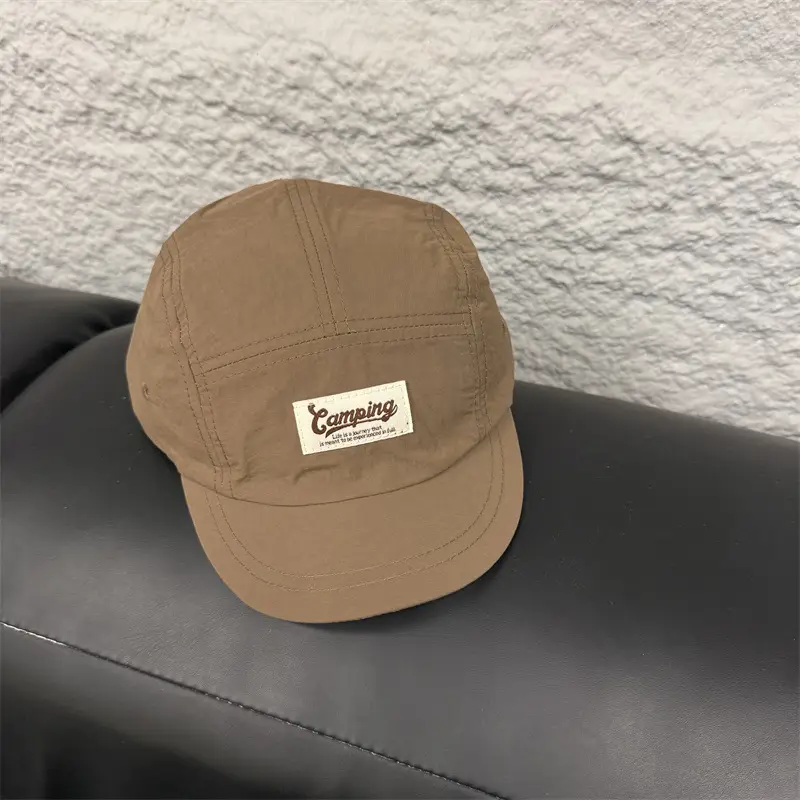 Men's Gray Retro Baseball Cap with Eave - Image 3