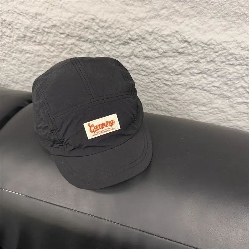 Men's Gray Retro Baseball Cap with Eave - Image 4
