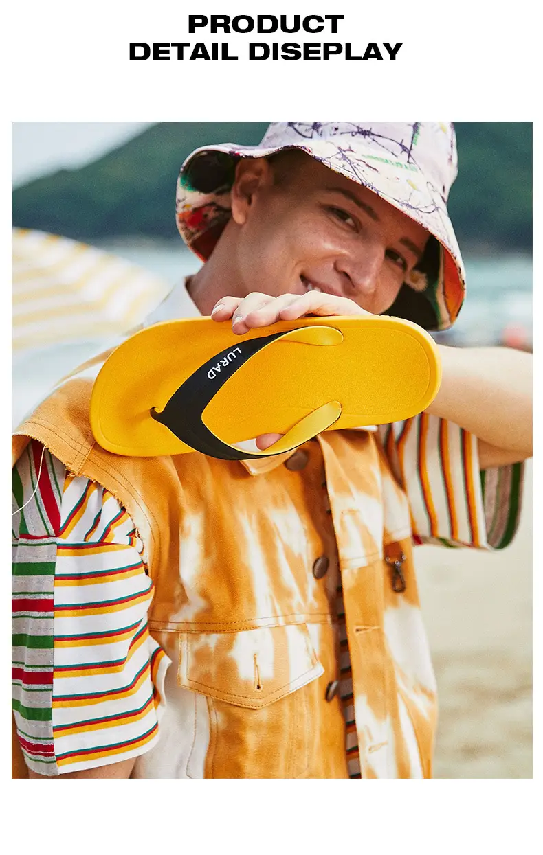 Summer Flip-Flops for Men, Personalized Outdoor Beach Shoes, Summer Outdoor Soft-Soled Non-Slip Sandals, Men's Trendy Fashion — feature 5