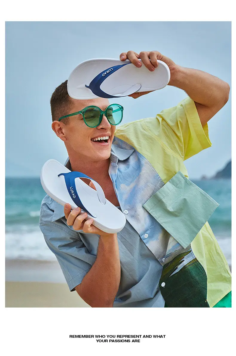 Summer Flip-Flops for Men, Personalized Outdoor Beach Shoes, Summer Outdoor Soft-Soled Non-Slip Sandals, Men's Trendy Fashion — feature 7