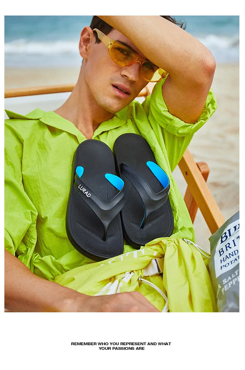 Summer Flip-Flops for Men, Personalized Outdoor Beach Shoes, Summer Outdoor Soft-Soled Non-Slip Sandals, Men's Trendy Fashion — feature 8