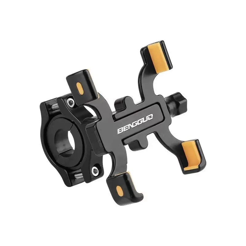 Bicycle Mobile Phone Bracket Stand Aluminum Alloy Mobile Phone Stand Mountain Bike Road Bike Shockproof Fixed Navigation Bracket