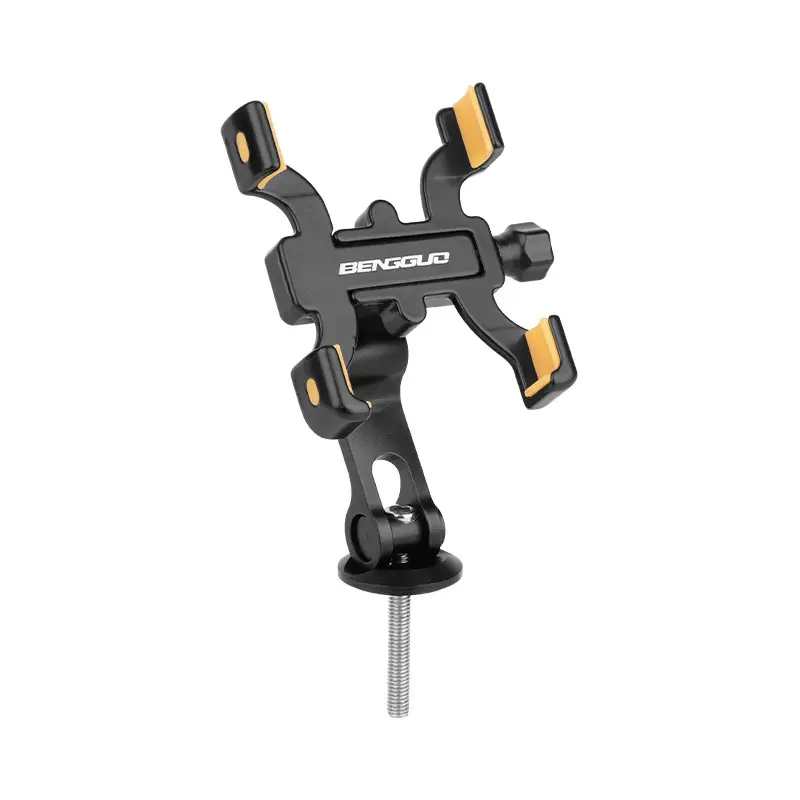Bicycle Mobile Phone Bracket Stand Aluminum Alloy Mobile Phone Stand Mountain Bike Road Bike Shockproof Fixed Navigation Bracket