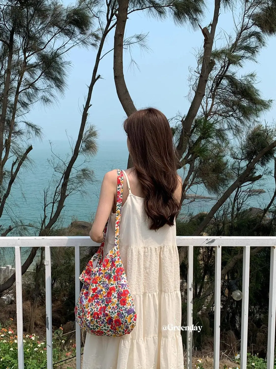 Vintage Floral Canvas Shoulder Bag Spring Summer New Fresh Girl Style Large Capacity Tote Bag — feature 11