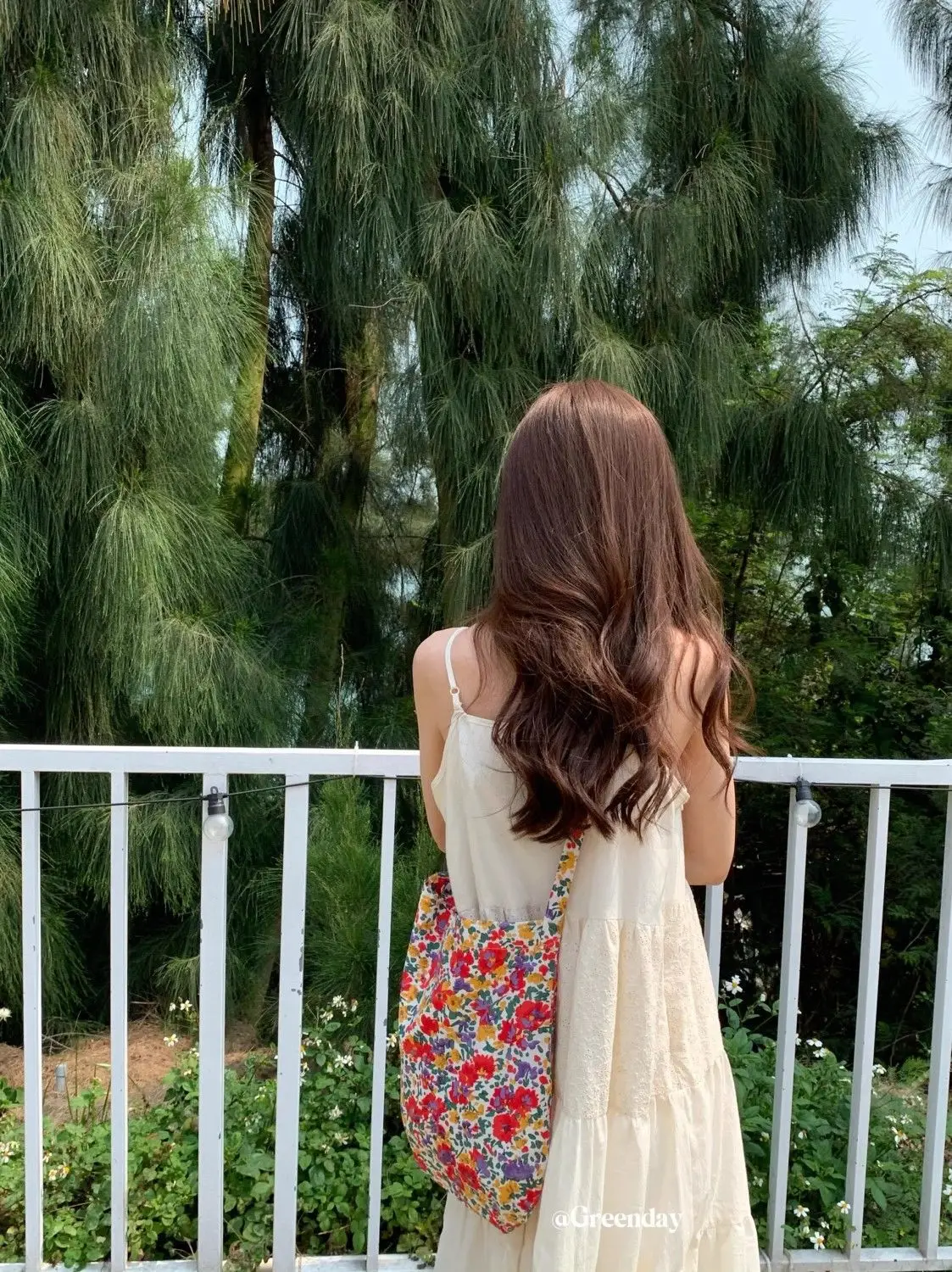 Vintage Floral Canvas Shoulder Bag Spring Summer New Fresh Girl Style Large Capacity Tote Bag — feature 4