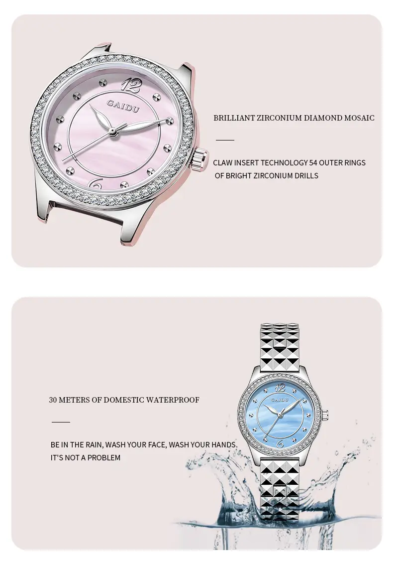 Kaidu Women's Luminous Quartz Watch Set — feature 24