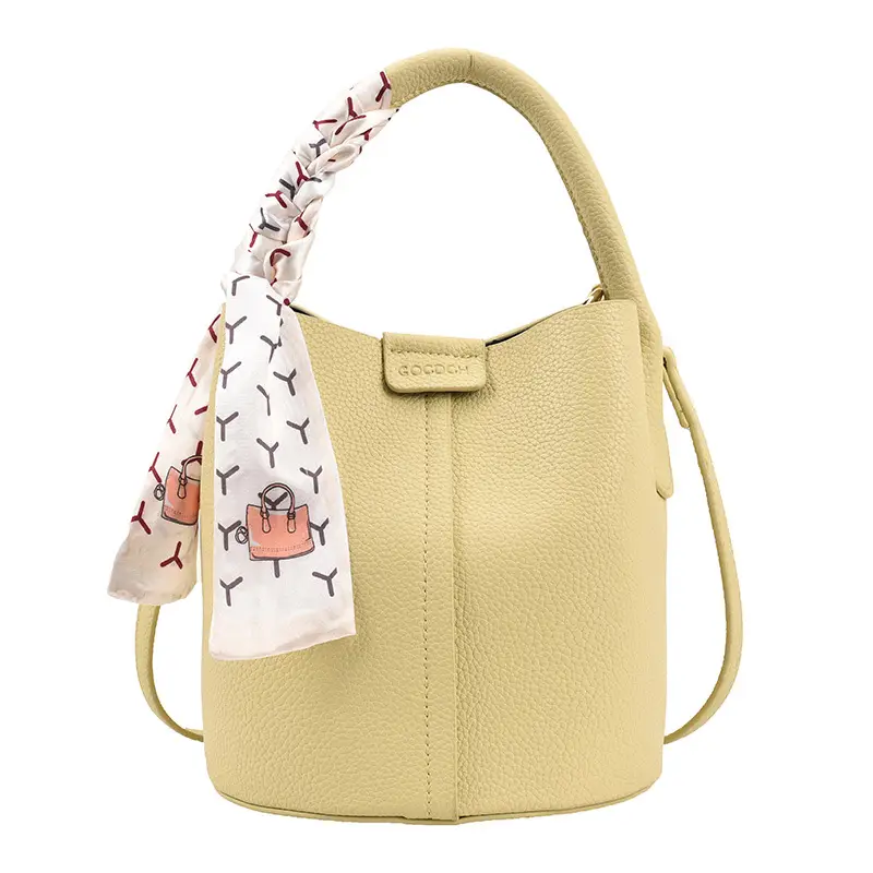Pink Litchi Pattern Shoulder Bag with Crossbody Strap - Image 11
