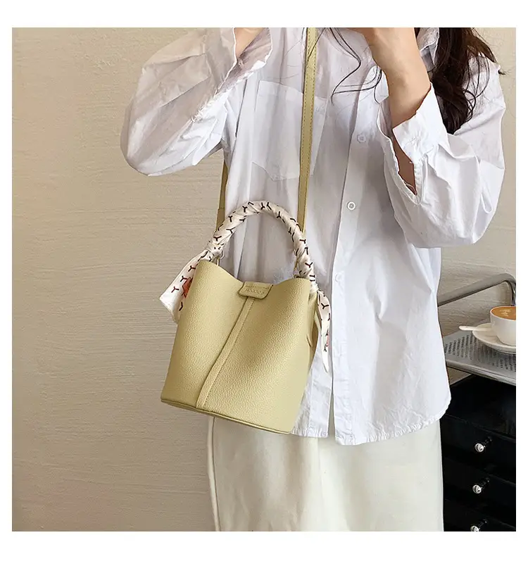 Pink Litchi Pattern Shoulder Bag with Crossbody Strap — feature 33