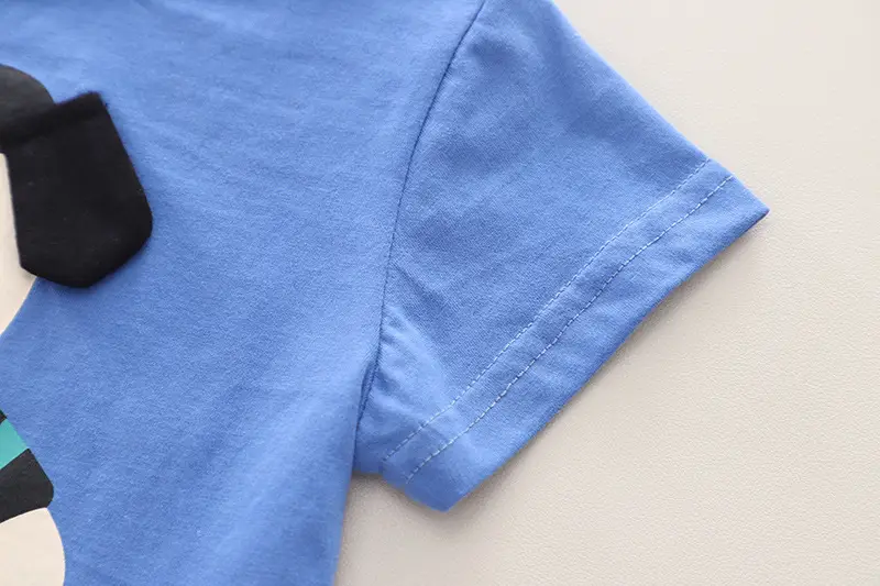 Boys Blue T-Shirt Shorts Set Summer 2024 — feature 7