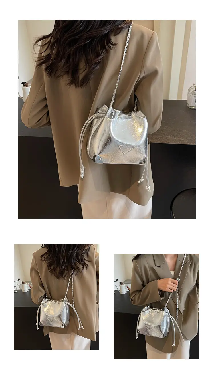 Silver Chain Bucket Bag for Women 2024 — feature 10