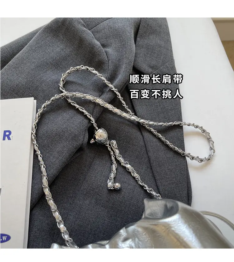Silver Chain Bucket Bag for Women 2024 — feature 3