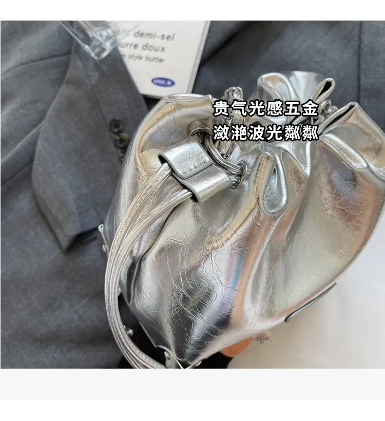 Silver Chain Bucket Bag for Women 2024 — feature 5