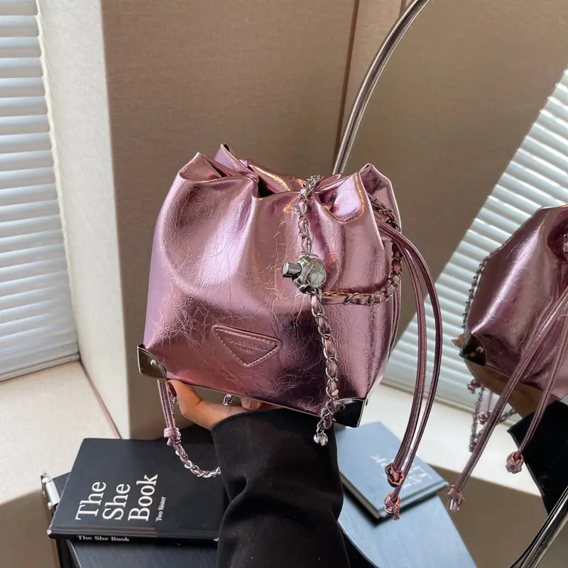 Silver Chain Bucket Bag for Women 2024 - Image 4