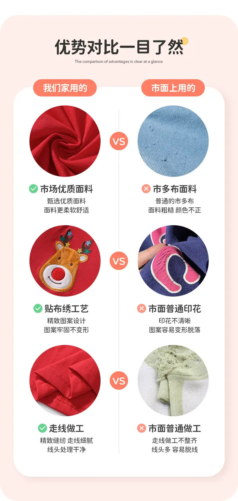 Red T-shirt & Black Pants for Girls with Cute Sticker Embroidery — feature 11