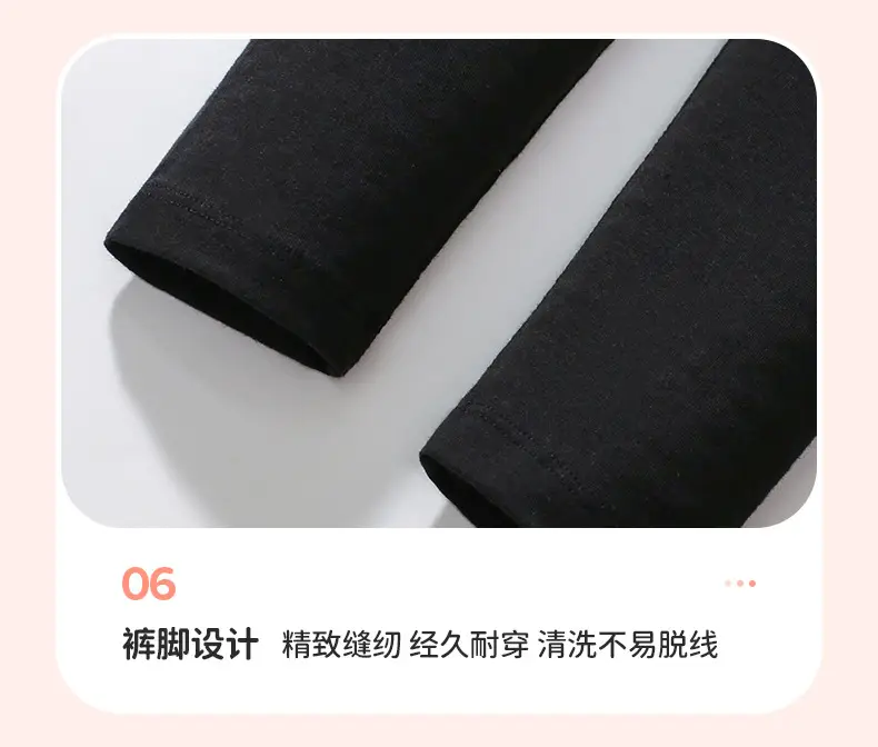 Red T-shirt & Black Pants for Girls with Cute Sticker Embroidery — feature 18