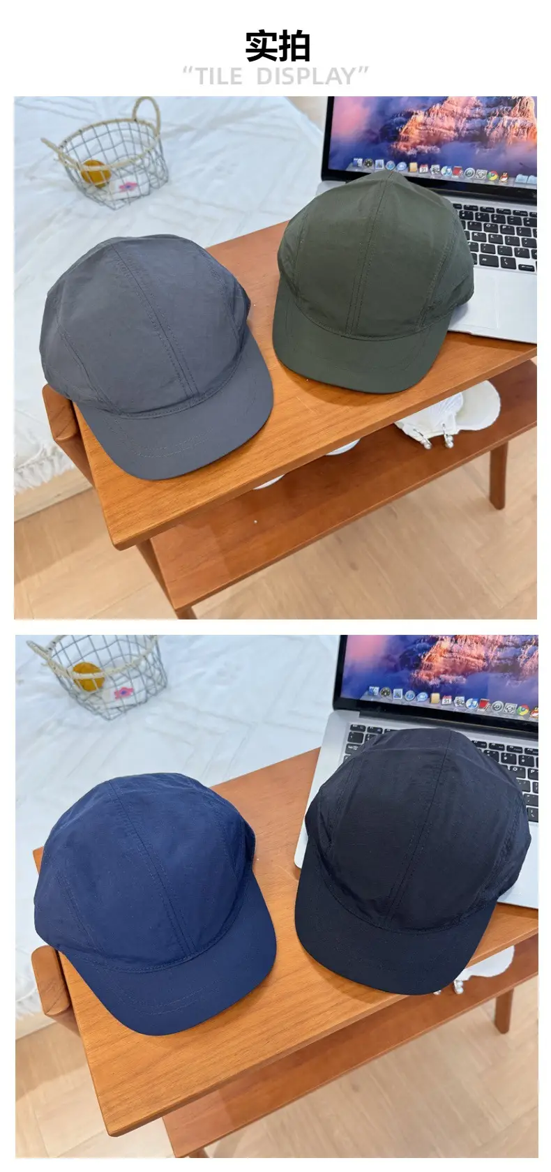 American-style Black Baseball Cap for Men Women β feature 4