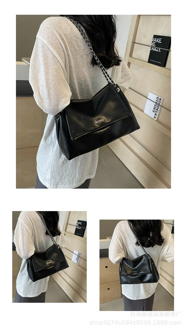 Women Chain Crossbody Bag Large Capacity Cream — feature 10