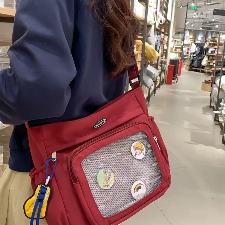 Small Transparent Shoulder Bag for Students - Image 12