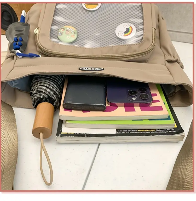 Small Transparent Shoulder Bag for Students — feature 12