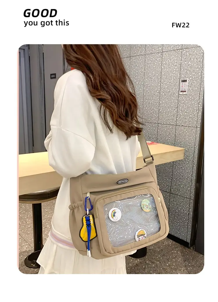 Small Transparent Shoulder Bag for Students — feature 14