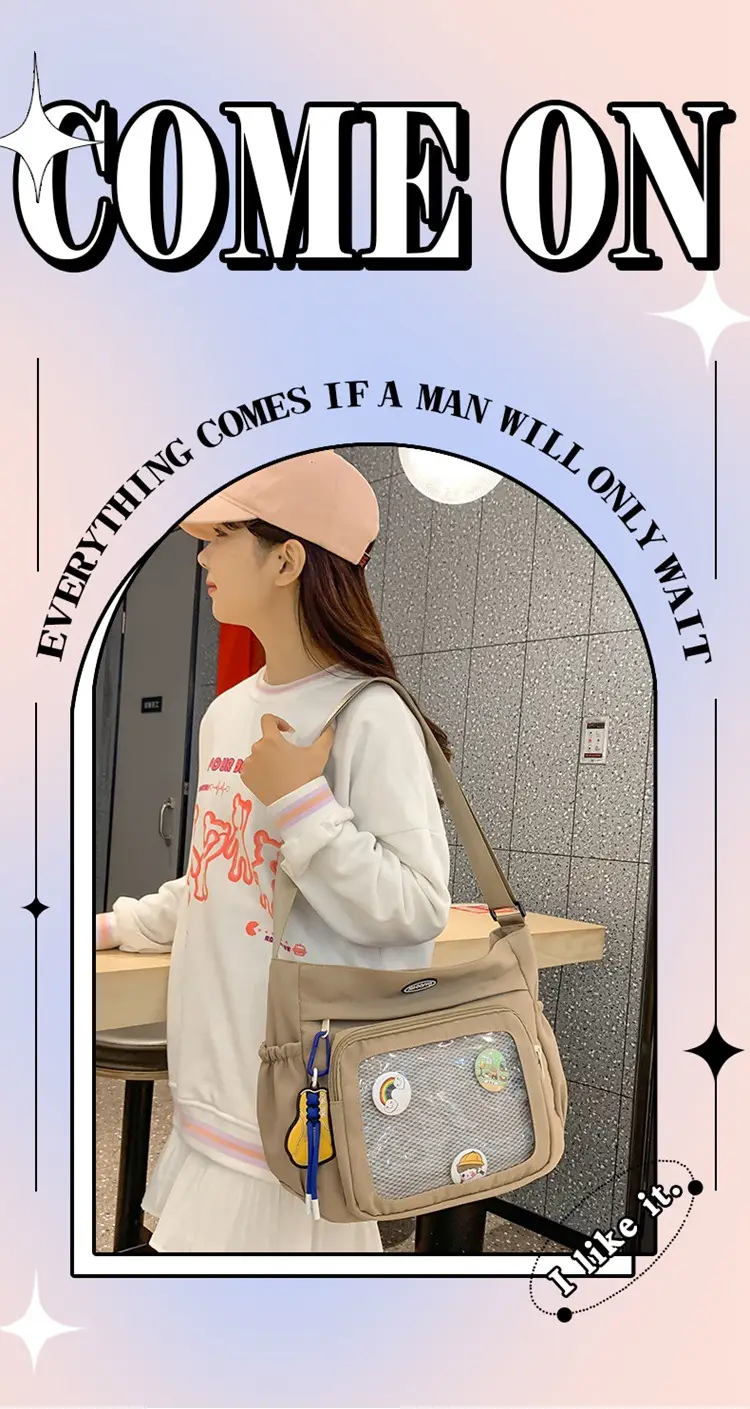 Small Transparent Shoulder Bag for Students — feature 4