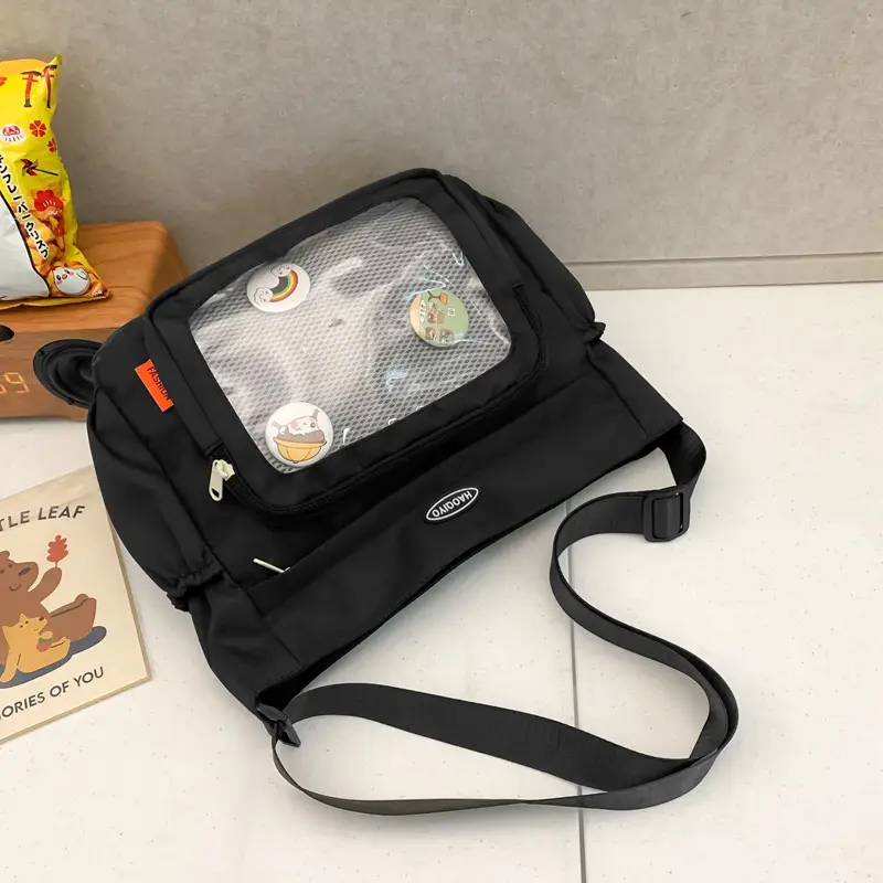 Small Transparent Shoulder Bag for Students - Image 2
