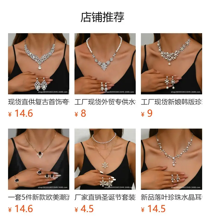 Bridal Gold Blue Crystal Collar Necklace Set Earrings — feature 1