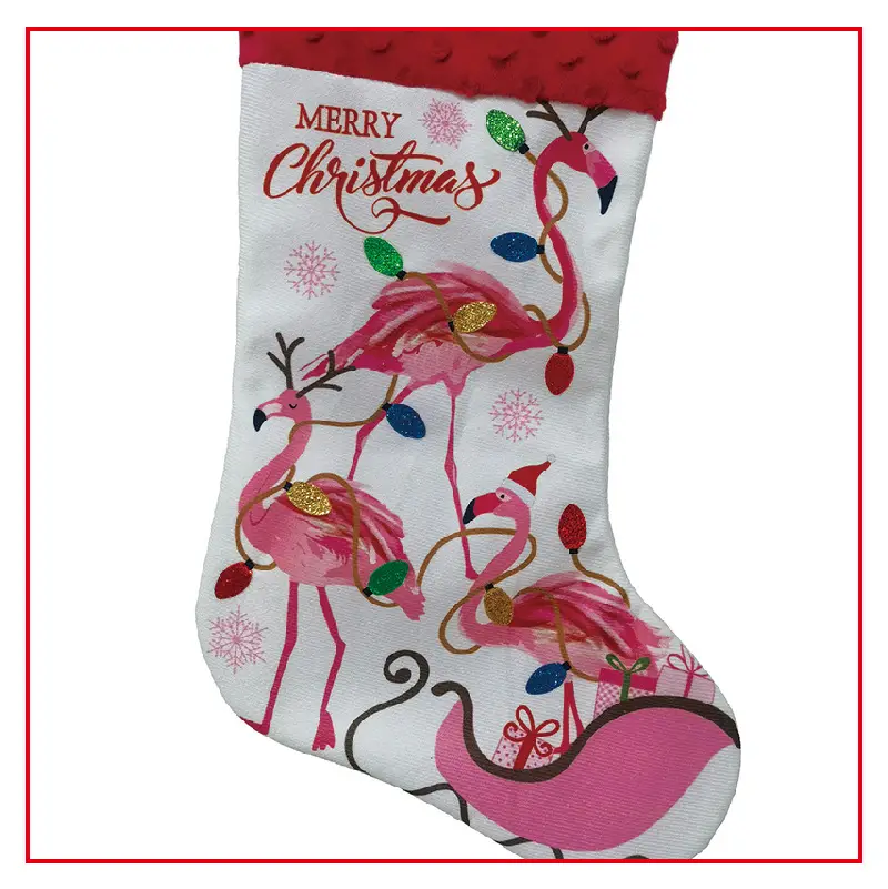 Christmas Stockings Set with Palm & Flower Design — feature 40