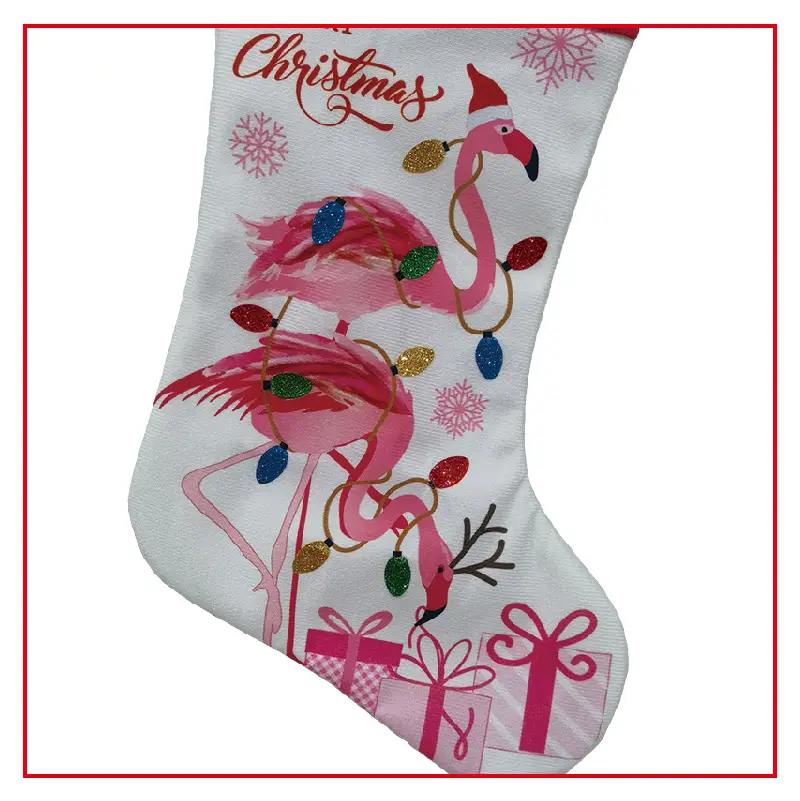 Christmas Stockings Set with Palm & Flower Design — feature 41