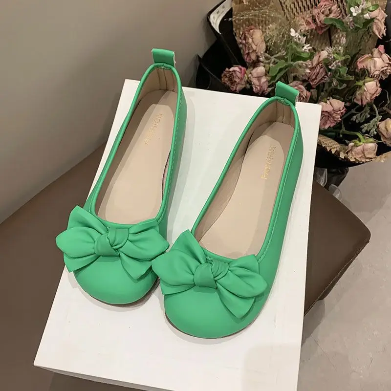Foreign Trade Women's Shoes Shallow Mouth Casual Shoes 2025 Spring New Versatile Work Clothing Flats Flats Heel Korean Style Trade Shoes - Image 3