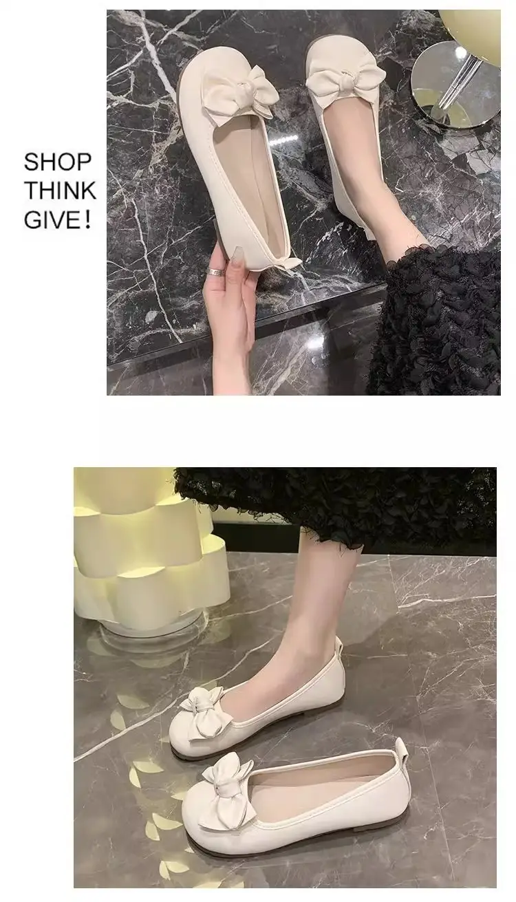 Foreign Trade Women's Shoes Shallow Mouth Casual Shoes 2025 Spring New Versatile Work Clothing Flats Flats Heel Korean Style Trade Shoes — feature 11