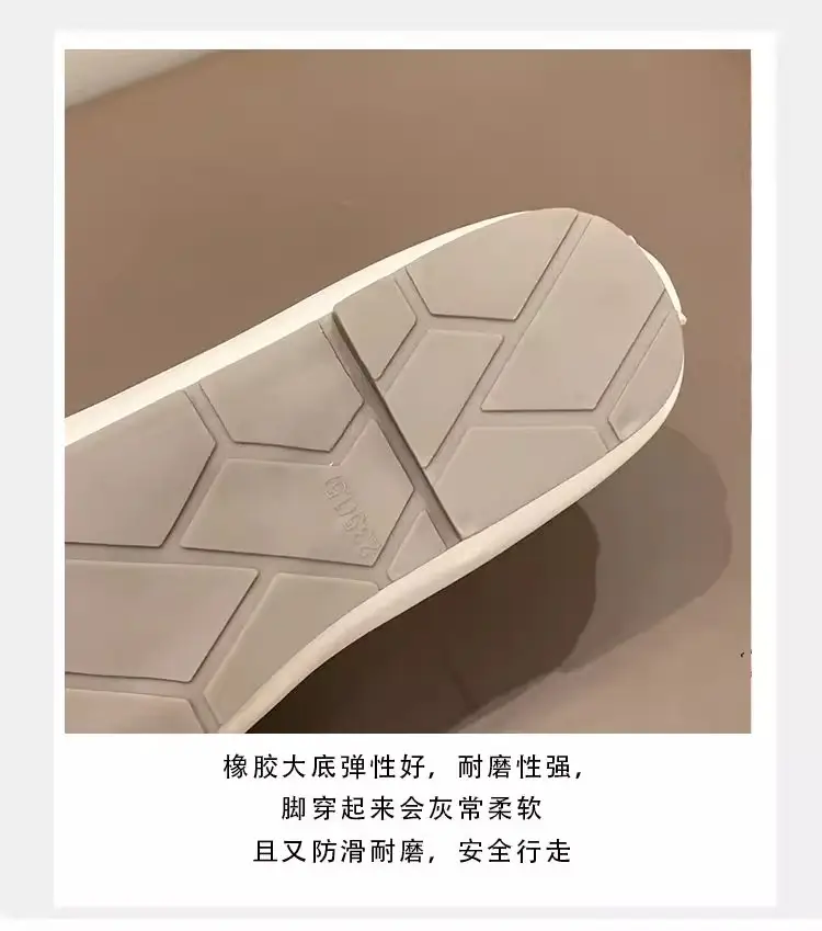 Foreign Trade Women's Shoes Shallow Mouth Casual Shoes 2025 Spring New Versatile Work Clothing Flats Flats Heel Korean Style Trade Shoes — feature 8