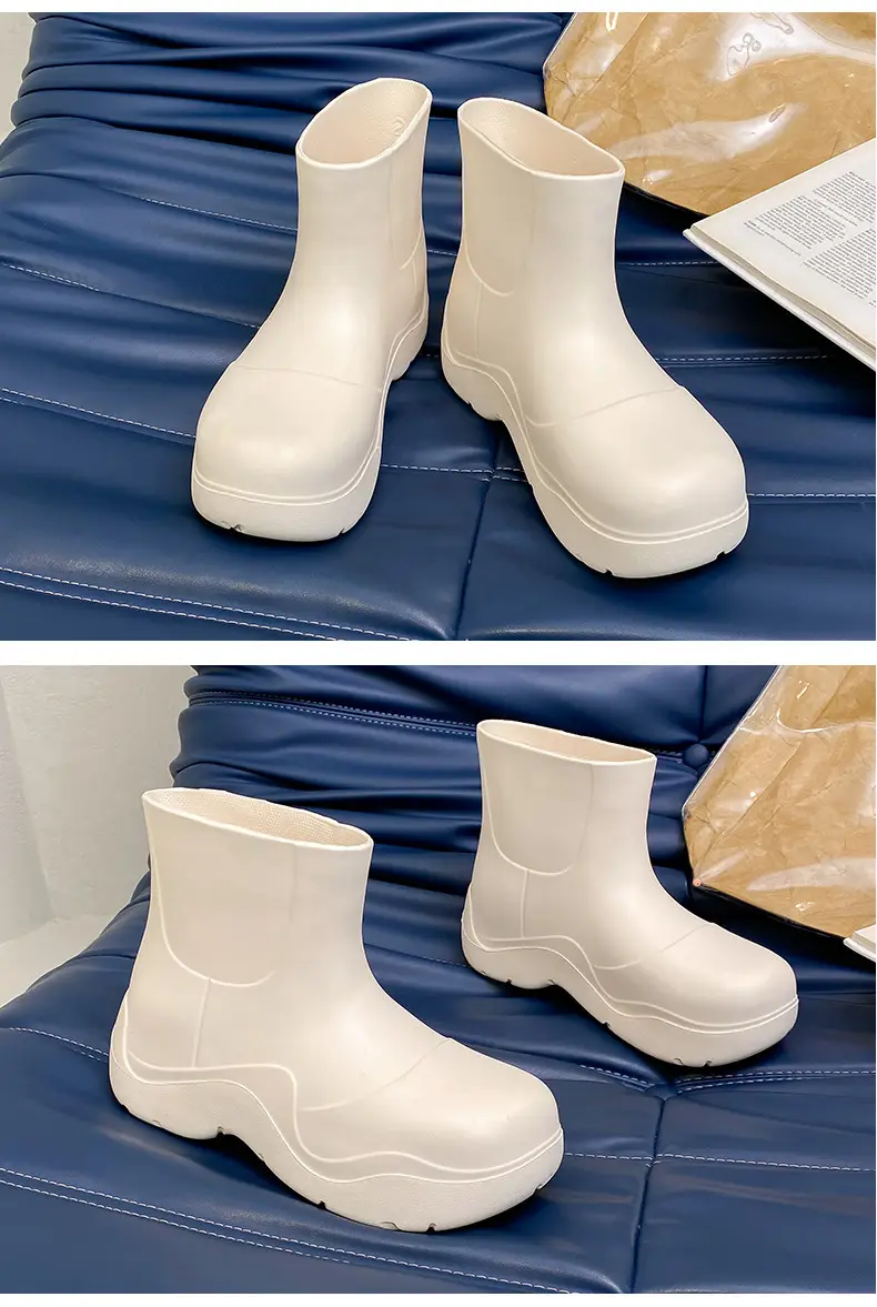Internet Celebrity's Same Style Rain Boots, New Short Boots, Lightweight Thick-Soled Rubber Shoes for Students in Rainy Days, Waterproof, Non-Slip, Wear-Resistant Outdoor Water Shoes — feature 11