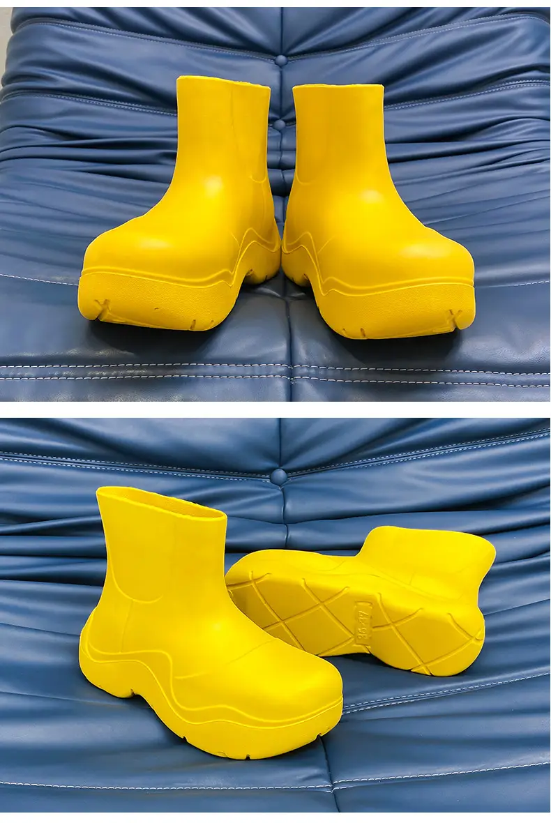 Internet Celebrity's Same Style Rain Boots, New Short Boots, Lightweight Thick-Soled Rubber Shoes for Students in Rainy Days, Waterproof, Non-Slip, Wear-Resistant Outdoor Water Shoes — feature 13