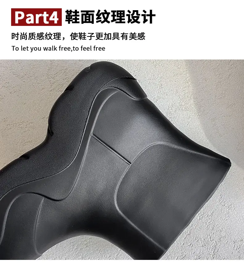 Internet Celebrity's Same Style Rain Boots, New Short Boots, Lightweight Thick-Soled Rubber Shoes for Students in Rainy Days, Waterproof, Non-Slip, Wear-Resistant Outdoor Water Shoes — feature 9