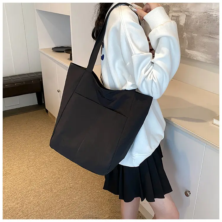 Large Capacity Beige Fabric Tote Bag for Women — feature 13