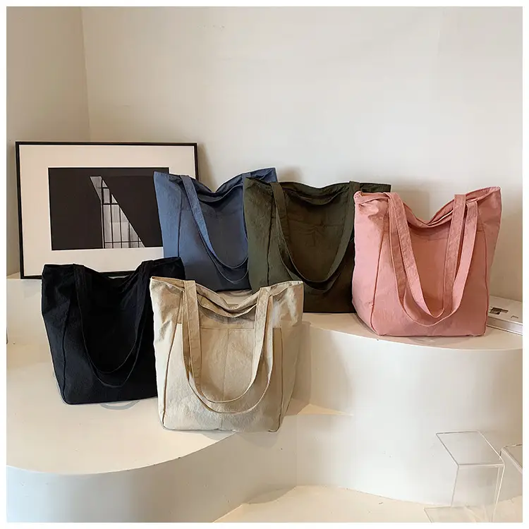 Large Capacity Beige Fabric Tote Bag for Women — feature 26