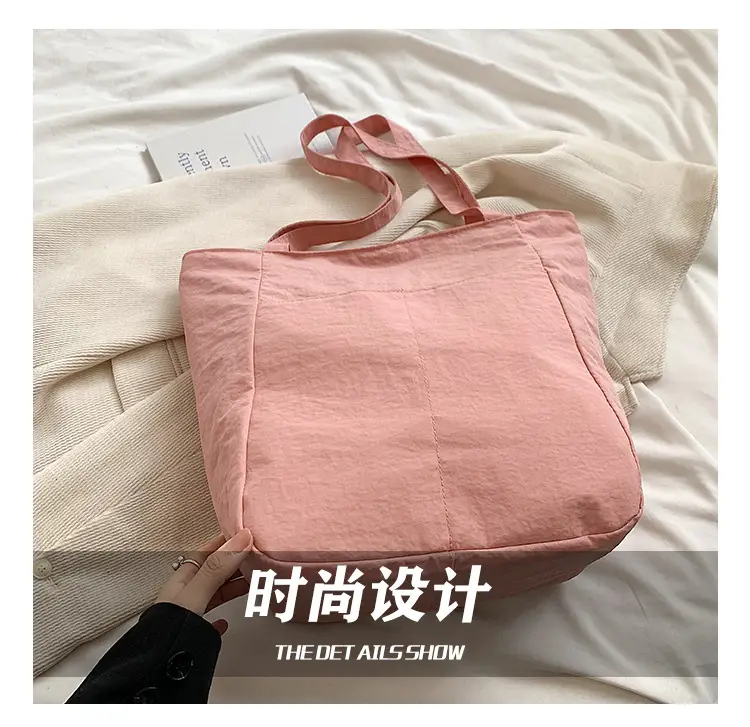 Large Capacity Beige Fabric Tote Bag for Women — feature 4