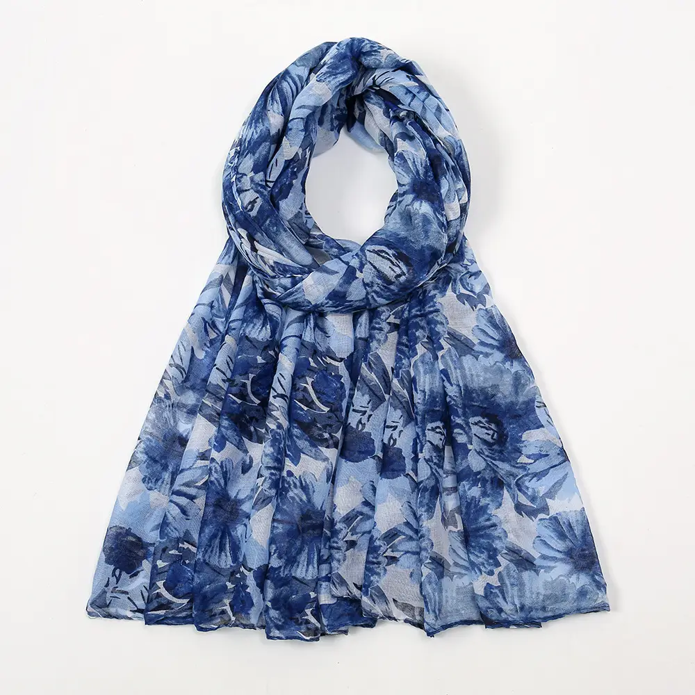 New Bali Yarn Flower Scarf Women Spring Summer Muslim Turban