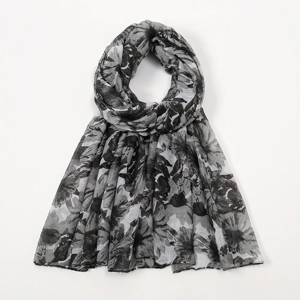 New Bali Yarn Flower Scarf Women Spring Summer Muslim Turban