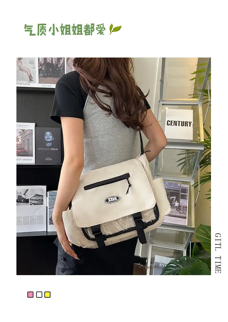 Blue Japanese Department Shoulder Crossbody Bag for College Girls — feature 1