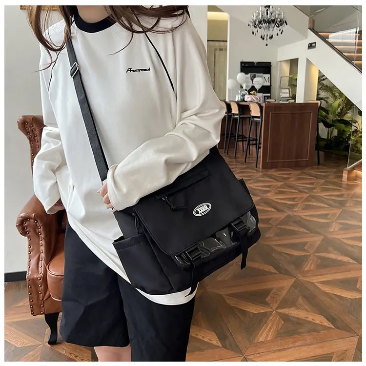 Blue Japanese Department Shoulder Crossbody Bag for College Girls — feature 14