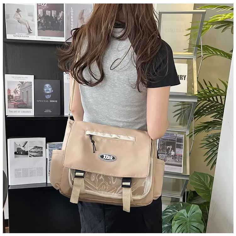 Blue Japanese Department Shoulder Crossbody Bag for College Girls — feature 17