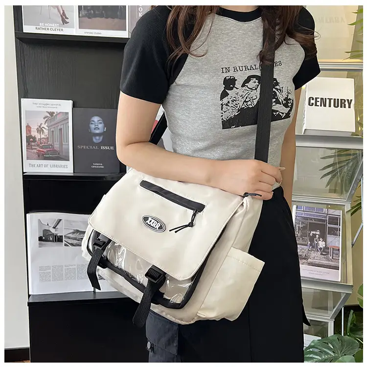 Blue Japanese Department Shoulder Crossbody Bag for College Girls — feature 19
