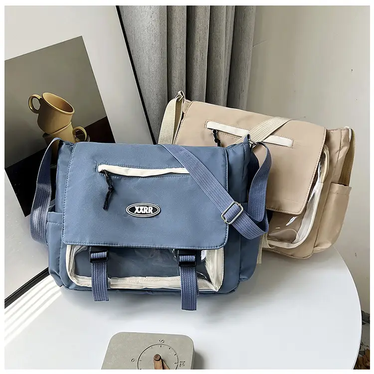 Blue Japanese Department Shoulder Crossbody Bag for College Girls — feature 27