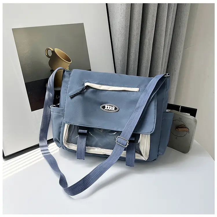 Blue Japanese Department Shoulder Crossbody Bag for College Girls - Image 4
