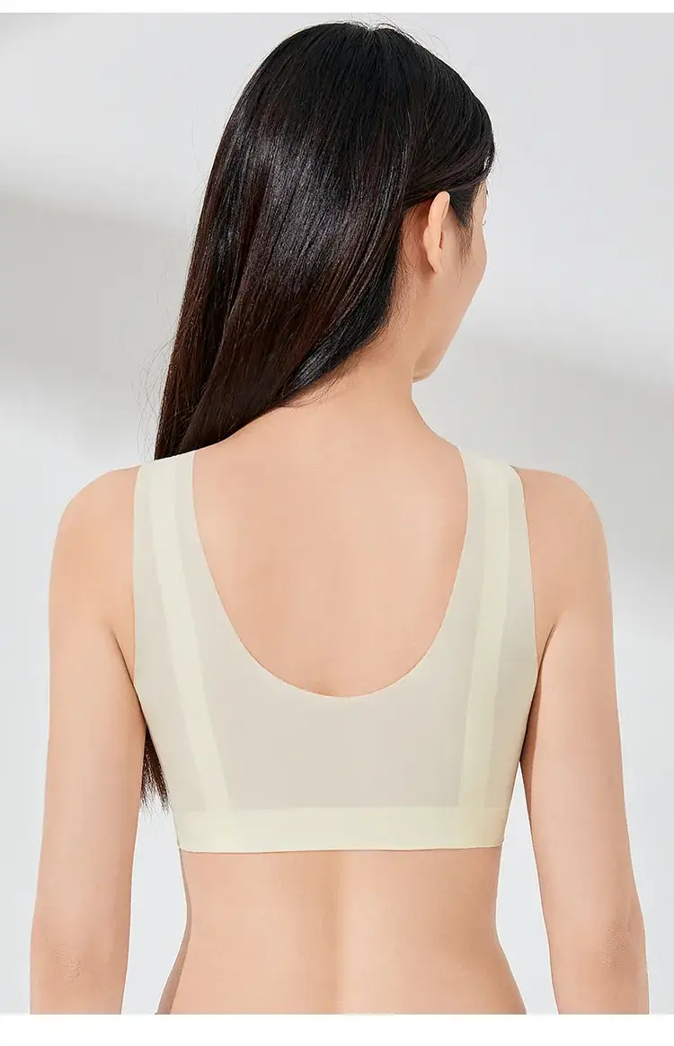Front Open Buckle Bra Summer Thin Back Underwear Women — feature 19