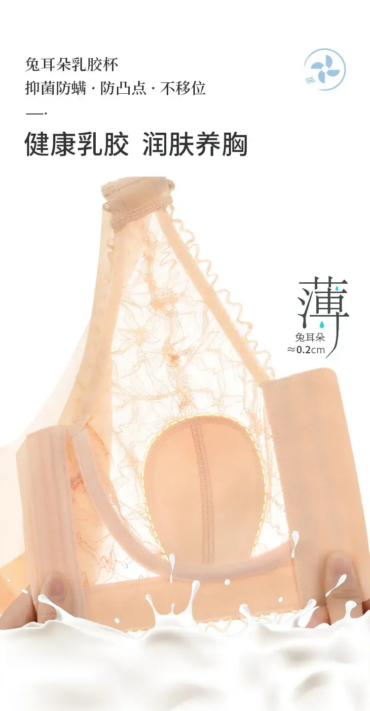 Front Open Buckle Bra Summer Thin Back Underwear Women — feature 6